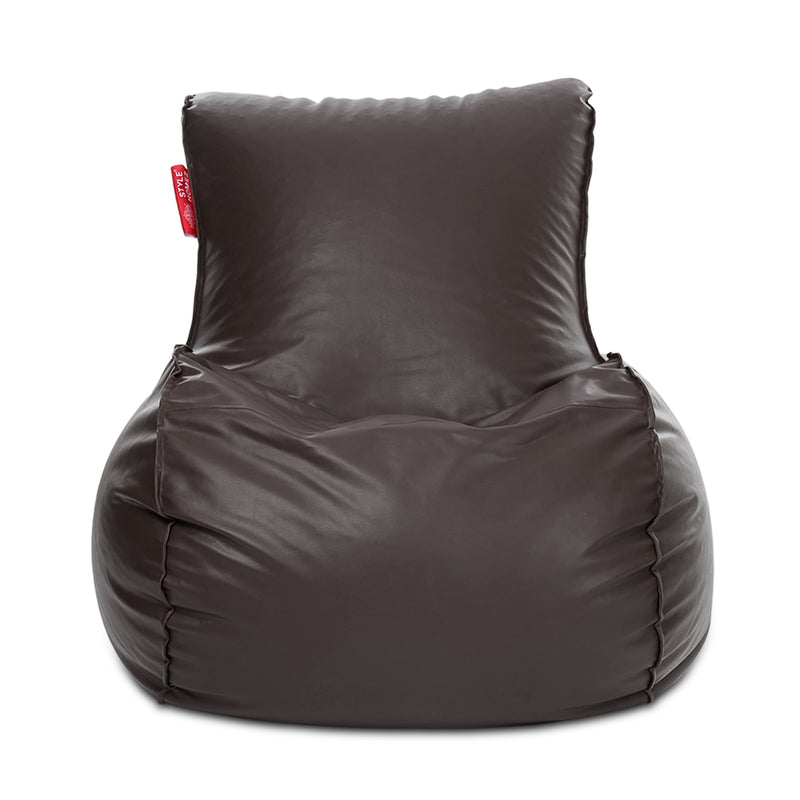 Style Homez Mambo Lounger XXXL Bean Bag Chocolate Brown Color Filled with Beans