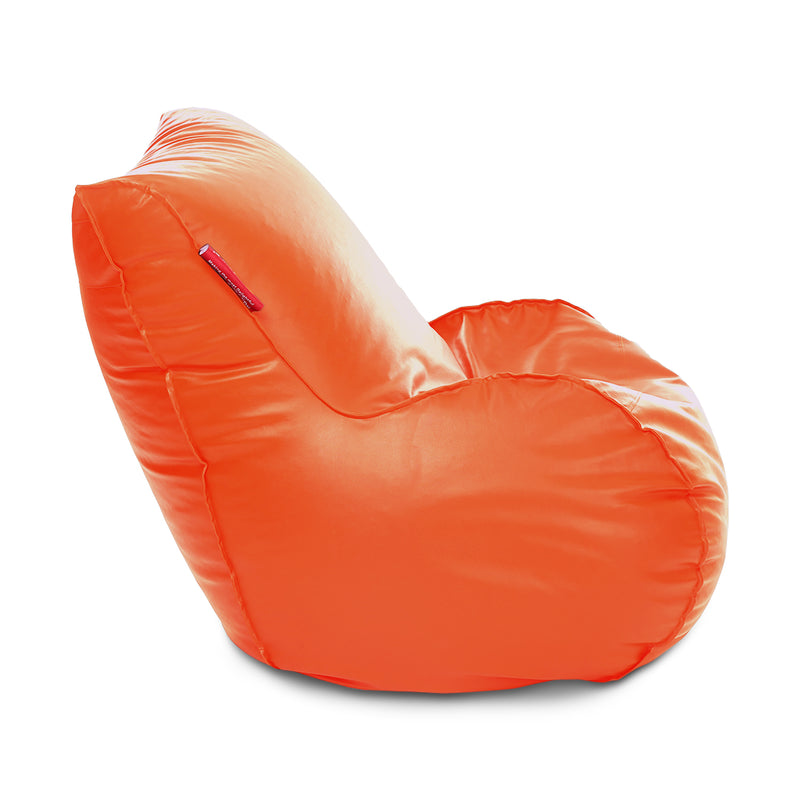 Style Homez Mambo Lounger XXXL Bean Bag Orange Color Filled with Beans