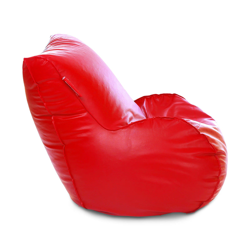 Style Homez Mambo Lounger XXXL Bean Bag Red Color Filled with Beans