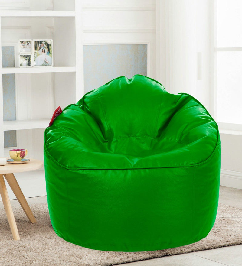 Style Homez Premium Leatherette Mooda Rocker Lounger Bean Bag XXL Size Green Color Cover Only