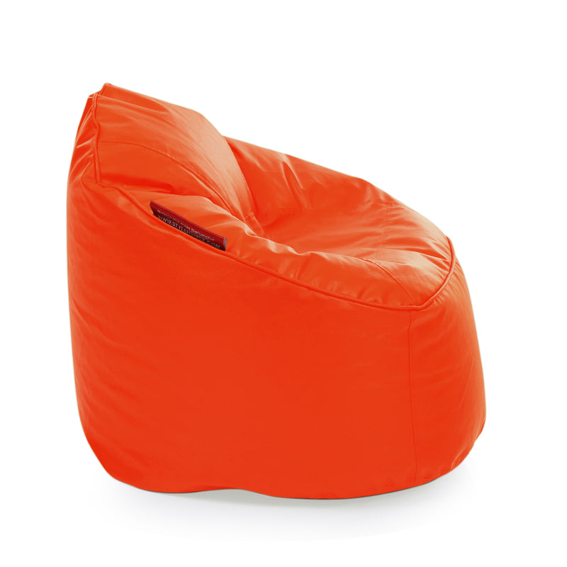 Style Homez Premium Leatherette Mooda Rocker Lounger Bean Bag XXL Size Orange Color Cover Only