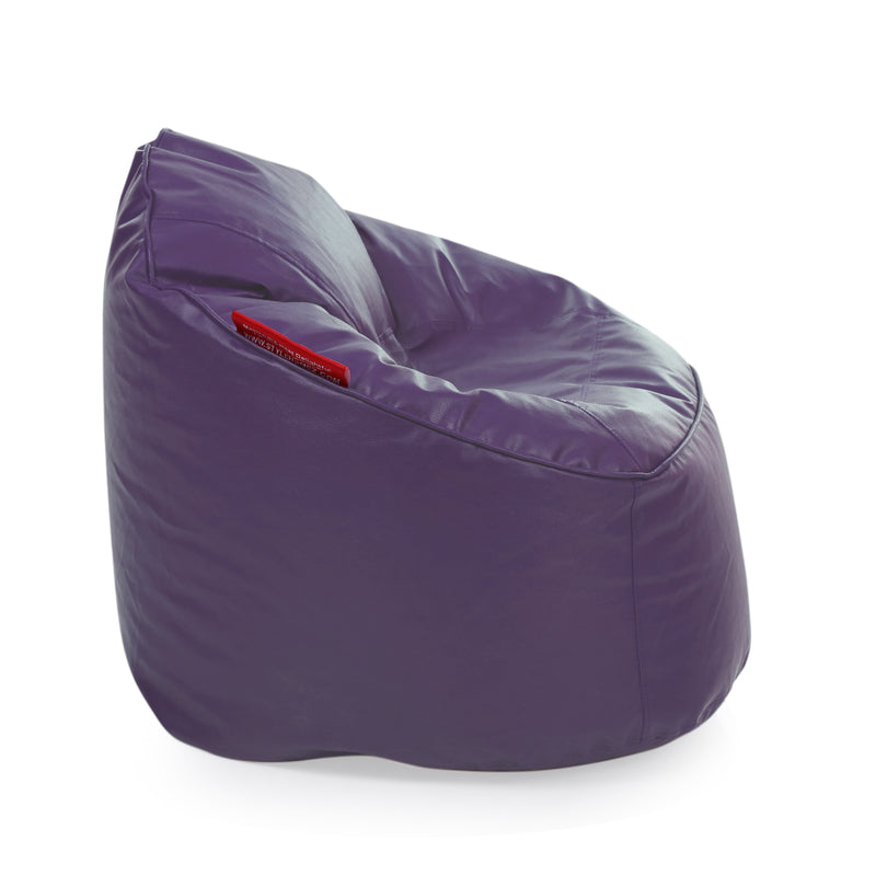Style Homez Premium Leatherette Mooda Rocker Lounger Bean Bag XXL Size Purple Color Cover Only