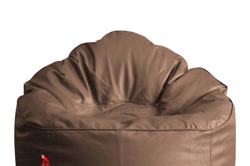 Style Homez Mooda Rocker Lounger Bean Bag XXXL Size Chocolate Brown Color Filled with Beans Fillers