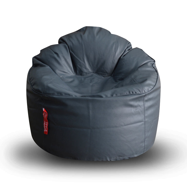 Style Homez Mooda Rocker Lounger Bean Bag XXXL Size Grey Color Filled with Beans Fillers
