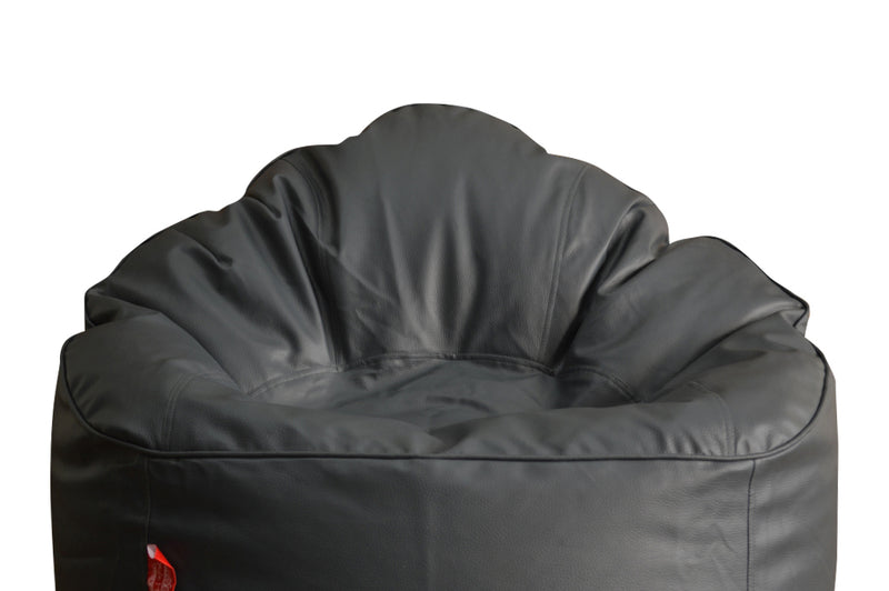 Style Homez Premium Leatherette Mooda Rocker Lounger Bean Bag XXXL Size Grey Color Cover Only