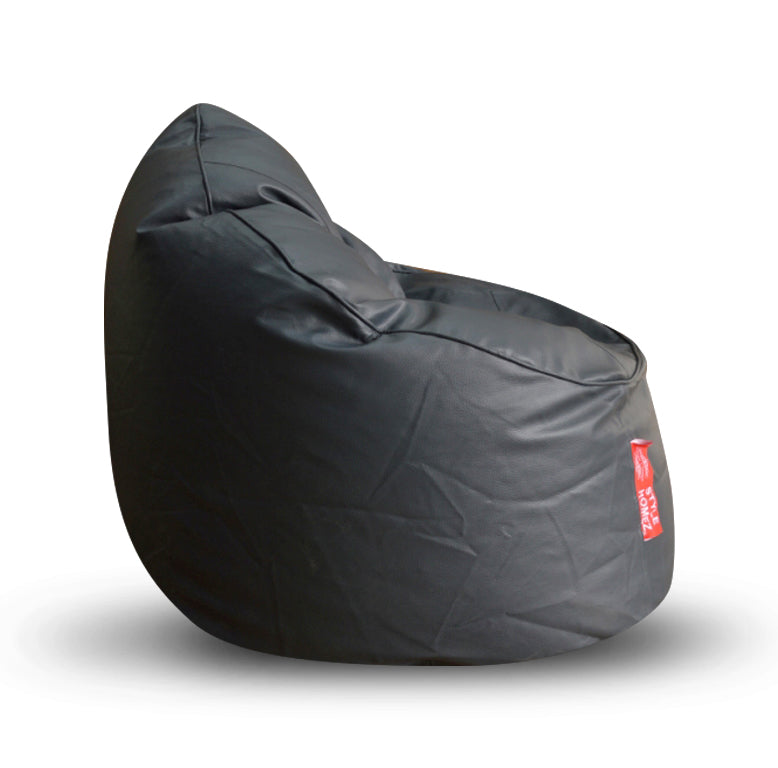 Style Homez Premium Leatherette Mooda Rocker Lounger Bean Bag XXXL Size Grey Color Cover Only