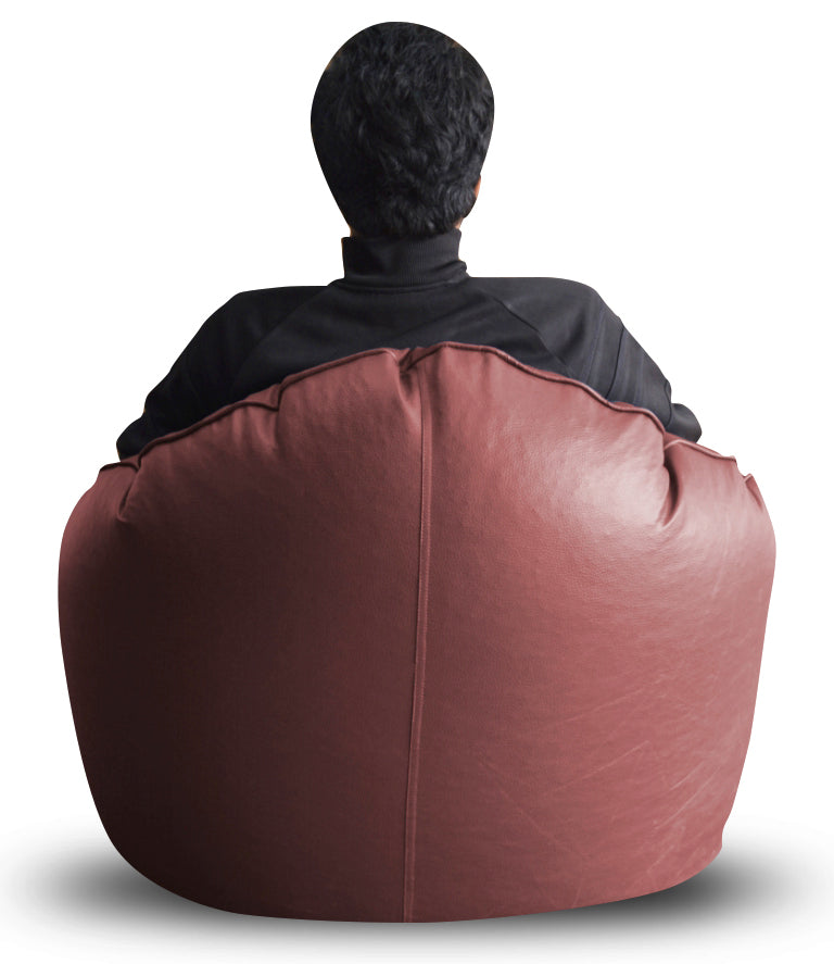 Style Homez Mooda Rocker Lounger Bean Bag XXXL Size Maroon Color Filled with Beans Fillers