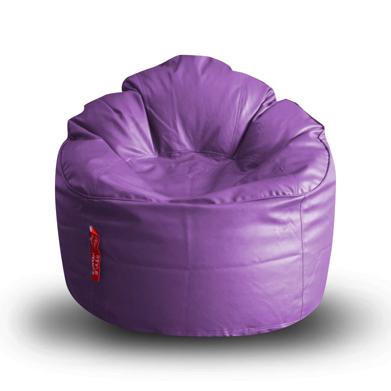 Style Homez Mooda Rocker Lounger Bean Bag XXXL Size Purple Color Filled with Beans Fillers