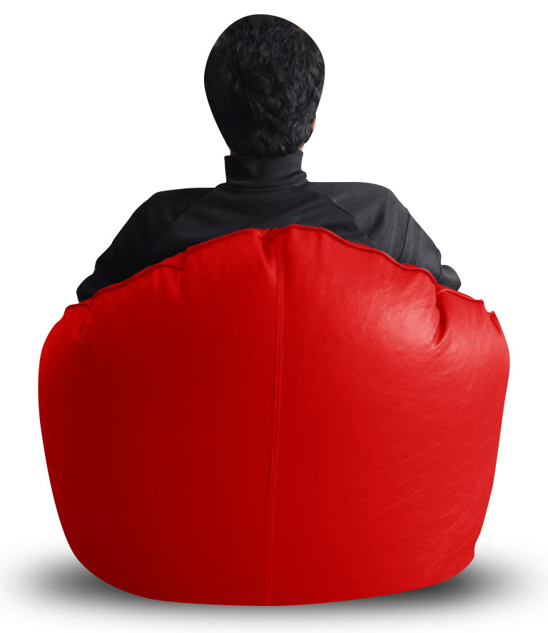 Style Homez Mooda Rocker Lounger Bean Bag XXXL Size Red Color Filled with Beans Fillers