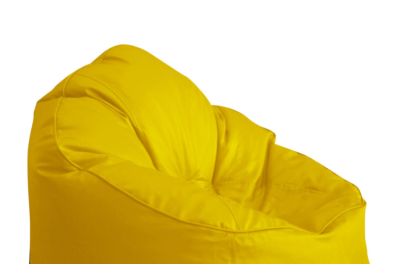 Style Homez Premium Leatherette Mooda Rocker Lounger Bean Bag XXXL Size Yellow Color Cover Only