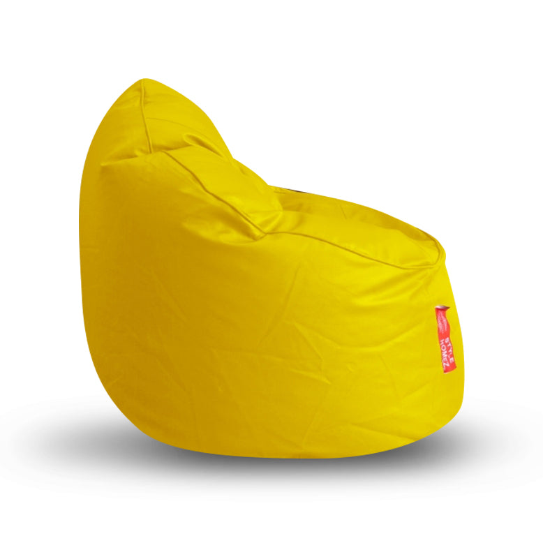 Style Homez Mooda Rocker Lounger Bean Bag XXXL Size Yellow Color Filled with Beans Fillers
