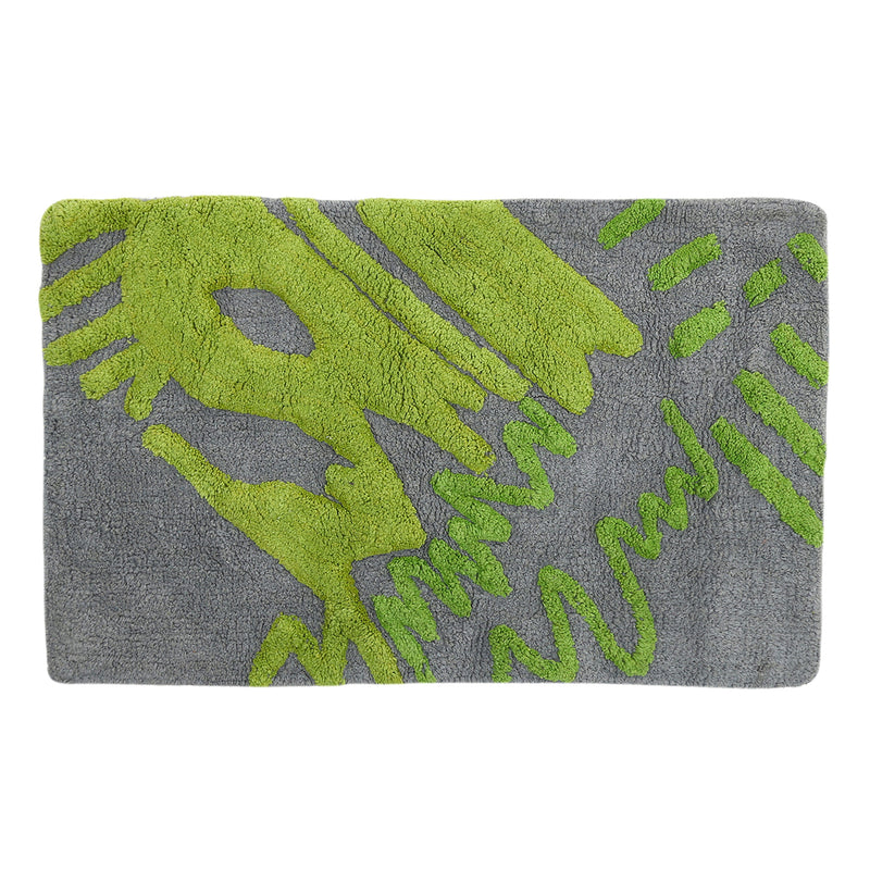 Style Homez Luxurious Hand Tufted  Large Size Soft Feel Cotton Bath Mat, Grey Color
