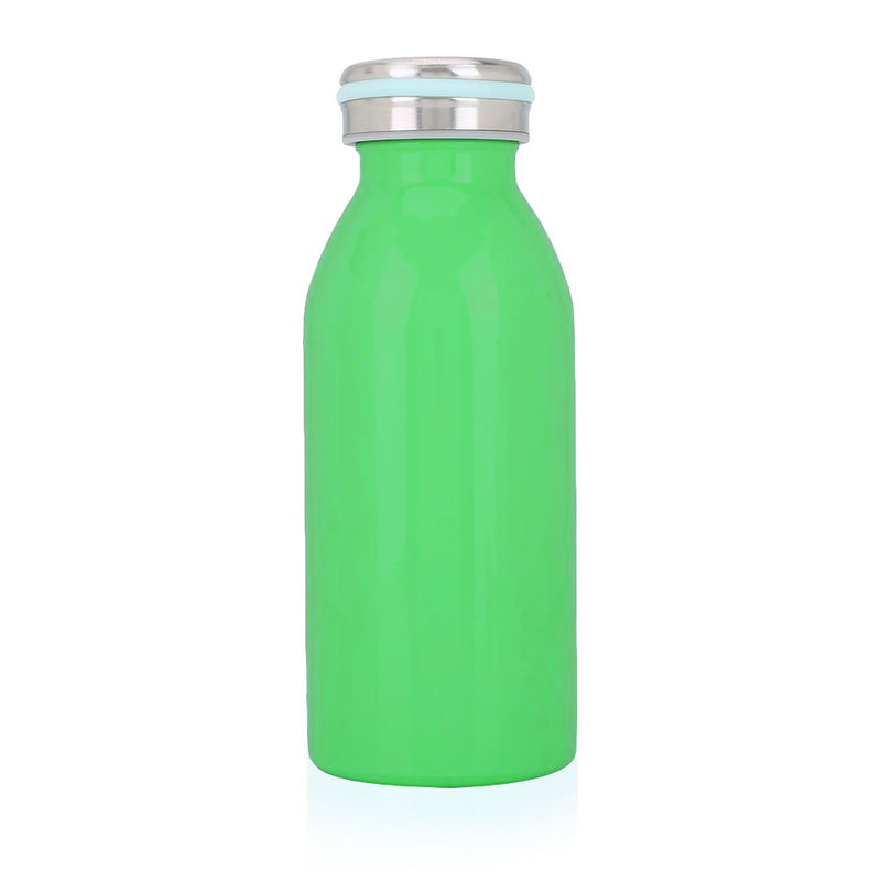 Style Homez NiNO, Stainless Steel Vacuum Insulated Mini Thermosteel Milk Bottle for Kids, Forest Green Color 350 ml(Hot and Cold 12 Hours)