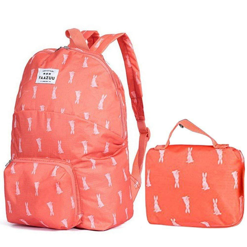 Style Homez OUTLANDER, Designer Folding Travel Hiking and Camping Backpack, Ultralight Waterproof 22 Litres Tangerine Color