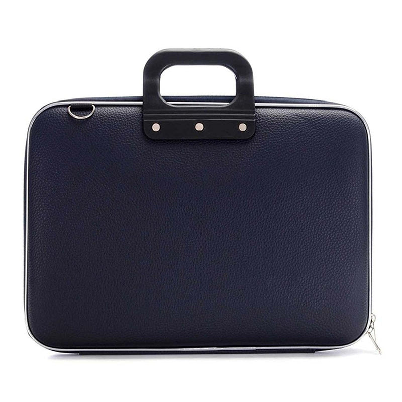 Style Homez VEVYY, Stylish Unisex Hard Shell Briefcase Laptop Bag with Strap for 14" Laptop, Blue Color