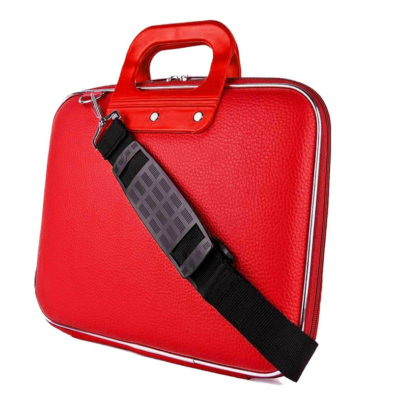 Style Homez VEVYY, Stylish Unisex Hard Shell Briefcase Laptop Bag with Strap for 14" Laptop, Candy RED Color