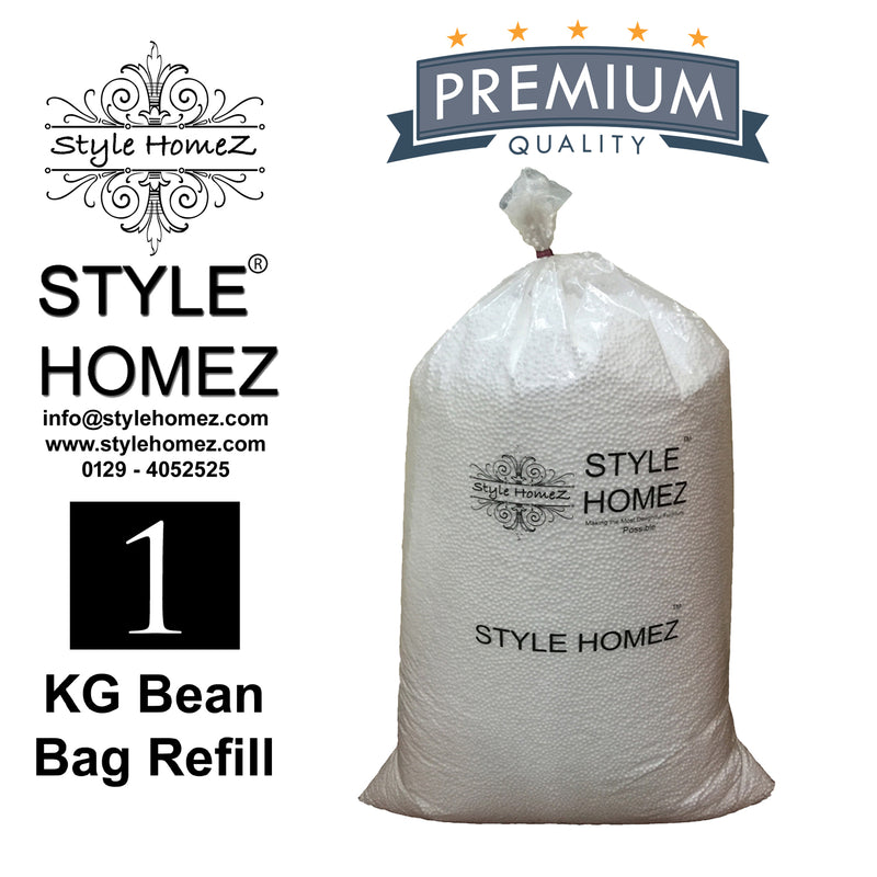 Style Homez 1 kg Premium Refill for Bean Bags (Polystyrene)