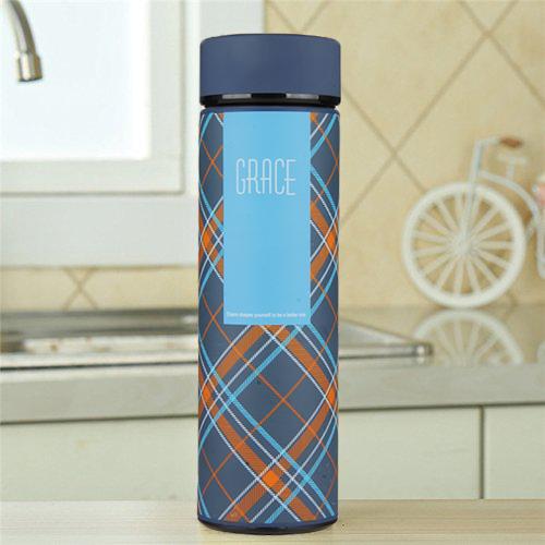 Style Homez Double Wall Vacuum Insulated Stainless Steel Flask BPA Free Thermos Travel Water Bottle Sipper 480 ml - Hot and Cold 12 Hours Navy Blue Color (GRACE)