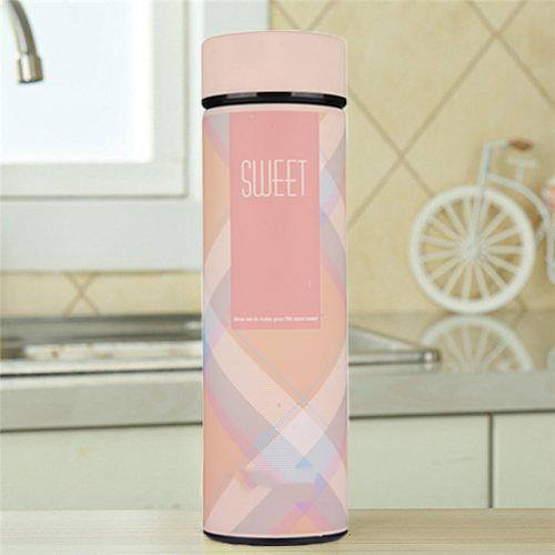 Style Homez Double Wall Vacuum Insulated Stainless Steel Flask BPA Free Thermos Travel Water Bottle Sipper 480 ml - Hot and Cold 12 Hours Pink Color (SWEET)
