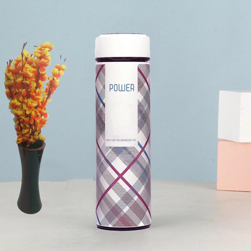 Style Homez Double Wall Vacuum Insulated Stainless Steel Flask BPA Free Thermos Travel Water Bottle Sipper 480 ml - Hot and Cold 12 Hours White Color (POWER)
