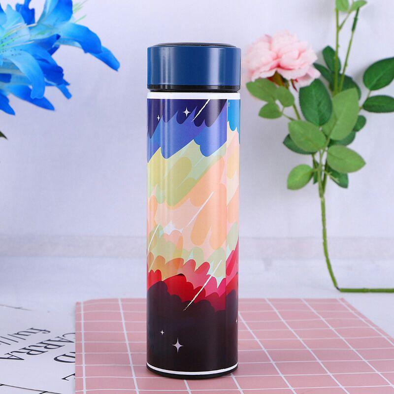 Style Homez WONDER Double Wall Vacuum Insulated Stainless Steel Flask BPA Free Thermos Travel Water Bottle Sipper 480 ml - Hot and Cold 12 Hours Multi Color