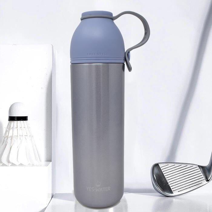 Style Homez YESWATER Flask The Skinny Vacuum Insulated Thermosteel Bottle Stainless Steel Thermos BPA Free Naïve Blue Color 450 ml
