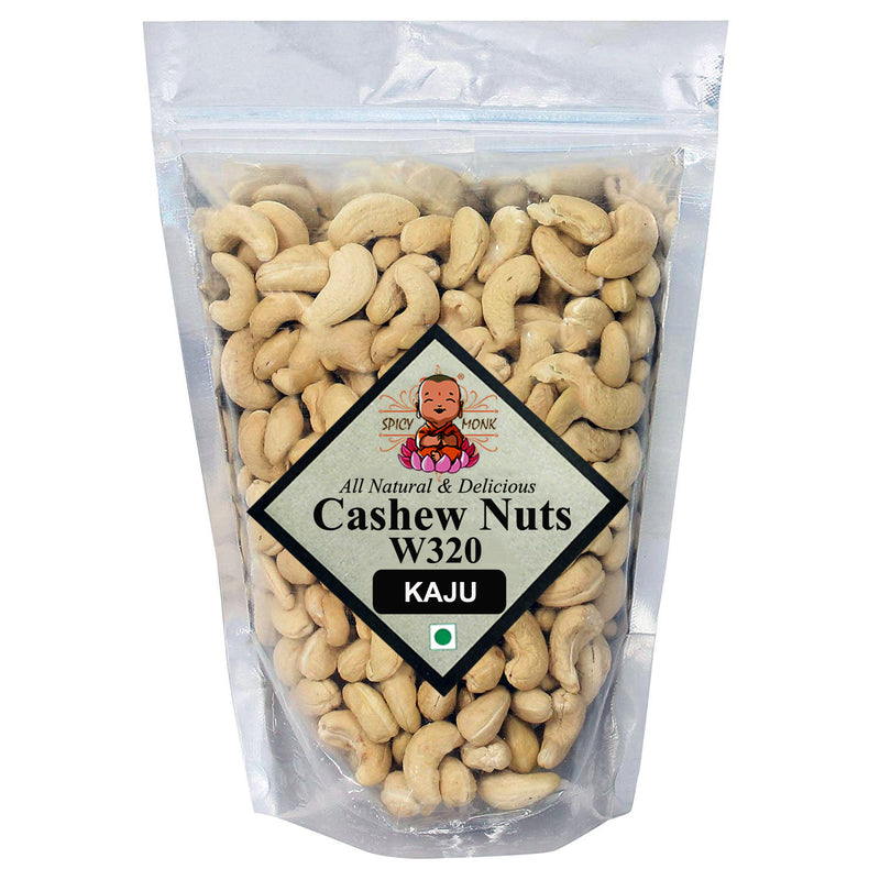 Spicy Monk Premium Export Quality Whole W320 California Cashew, 0.2 kg (200 gms) Naturally Processed