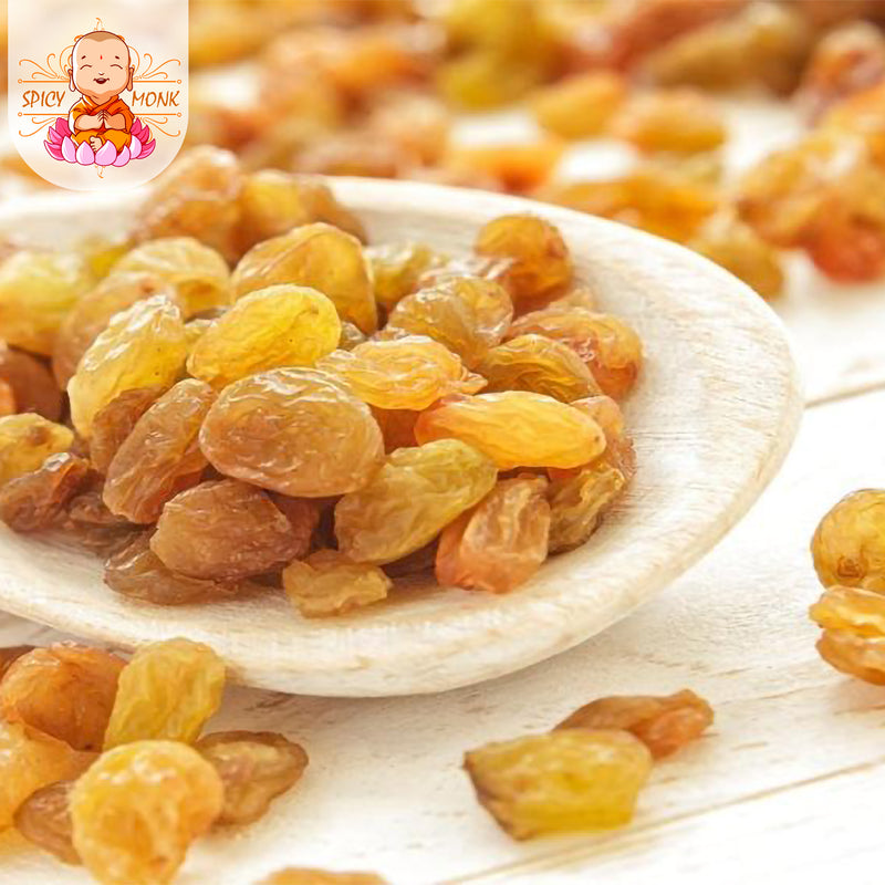 Spicy Monk Premium Quality SANGLI Golden Long Raisins, Organic Kishmish 2 kg (2000 gms)