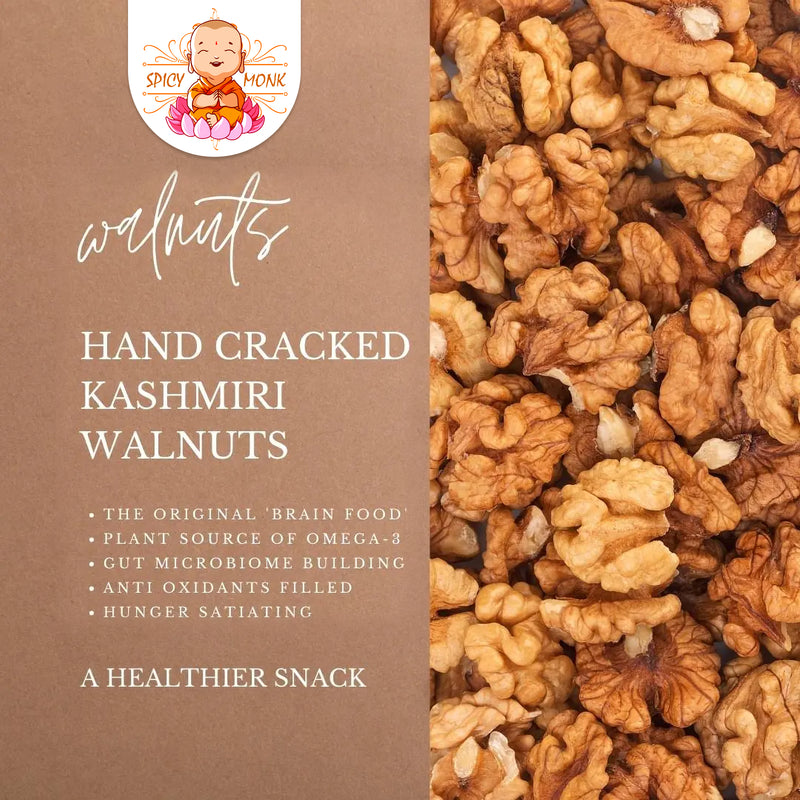 Spicy Monk Kashmiri Walnuts Kernel Halves 0.5 kg (500 gms), Akhrot Giri