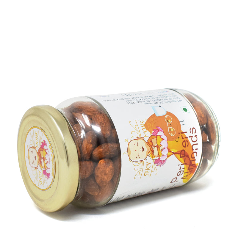 Spicy Monk Dipped Almonds - Badam Peri Peri 0.25 kg (250 gms)