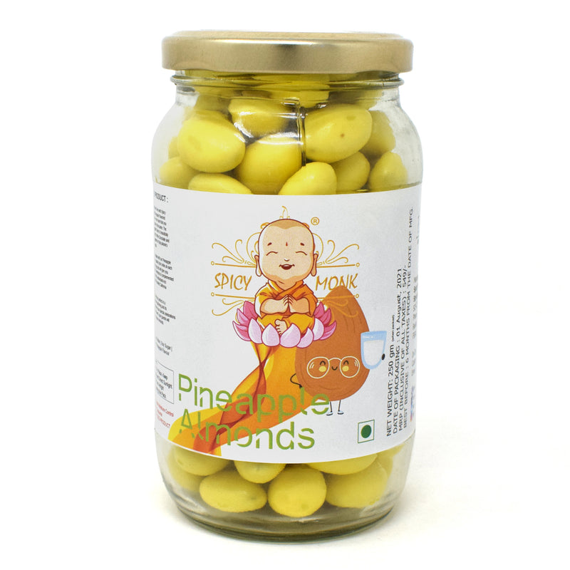 Spicy Monk Dipped Almonds - Badam Pineapple 0.25 kg (250 gms)
