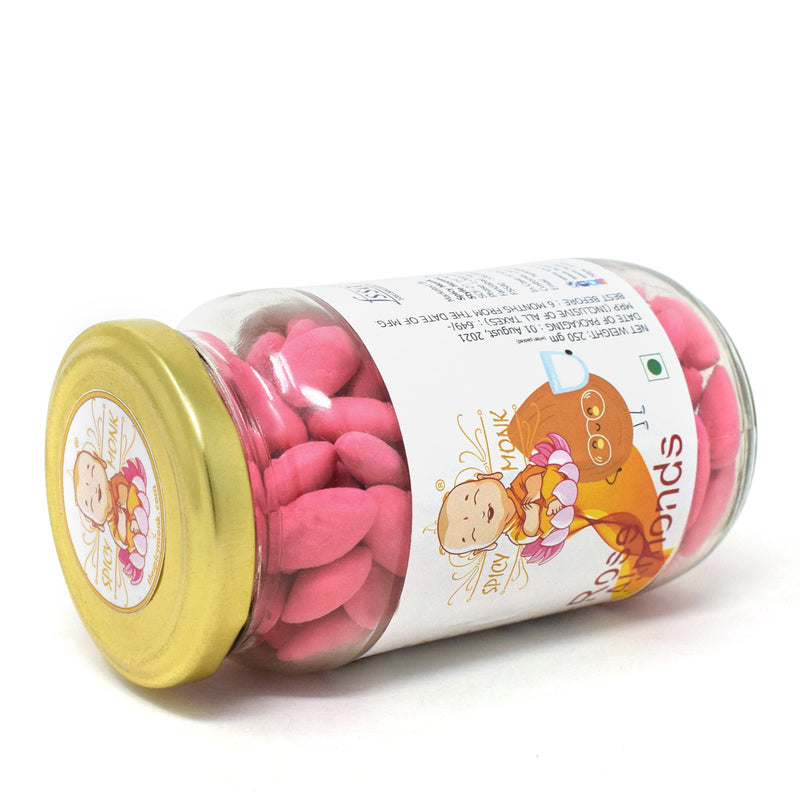Spicy Monk Dipped Almonds-Badam Rose Almonds 0.25 Kg's (250 gms)