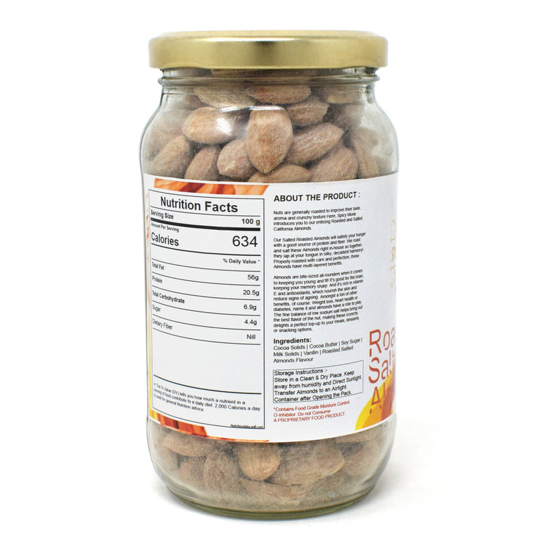 Spicy Monk Dipped Almonds - Badam Roasted 0.25 kg (250 gms)