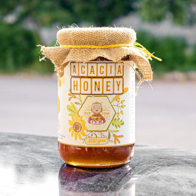 Spicy Monk 100% Pure & Natural Acacia Honey 1000 gm