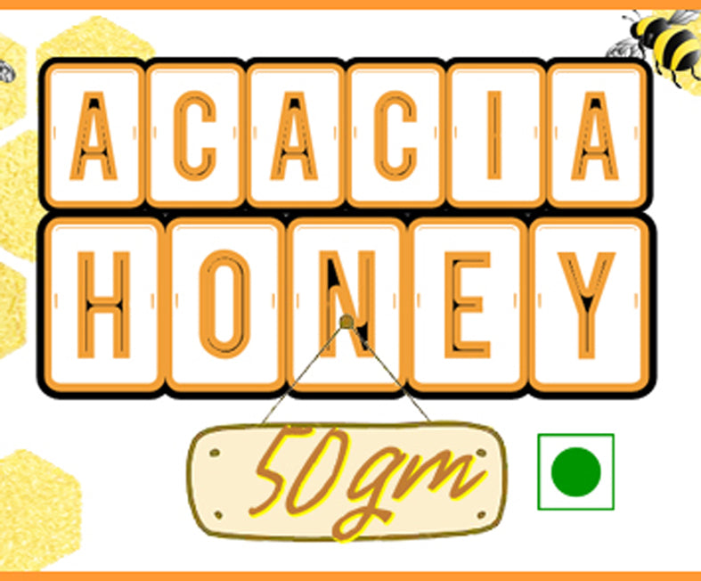 Spicy Monk 100% Pure & Natural Acacia Honey 50 gm