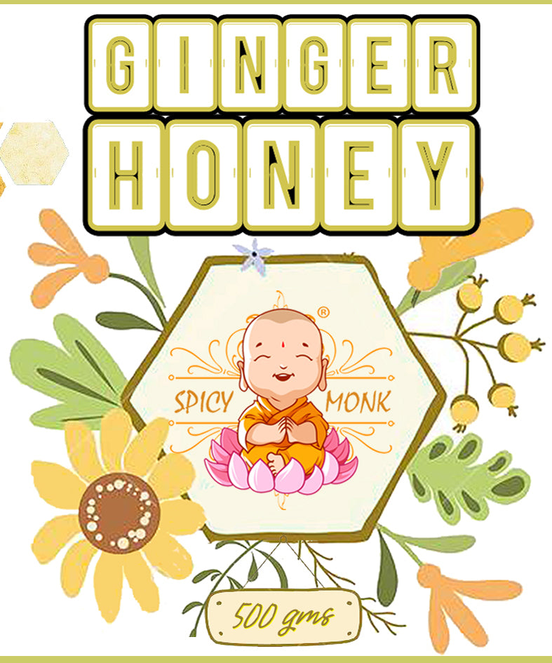 Spicy Monk 100% Pure & Natural Ginger Honey 500 gm