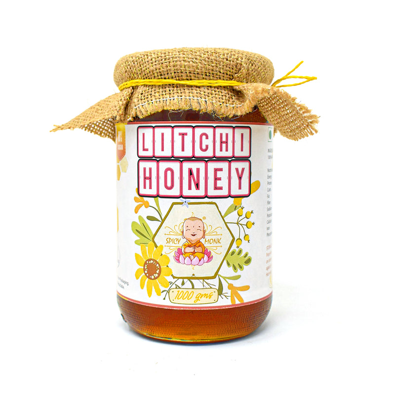 Spicy Monk 100% Pure & Natural Litchi Honey 1000 gm