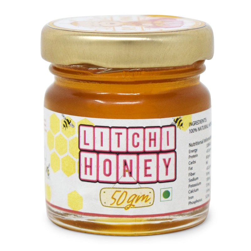 Spicy Monk 100% Pure & Natural Litchi Honey 50 gm