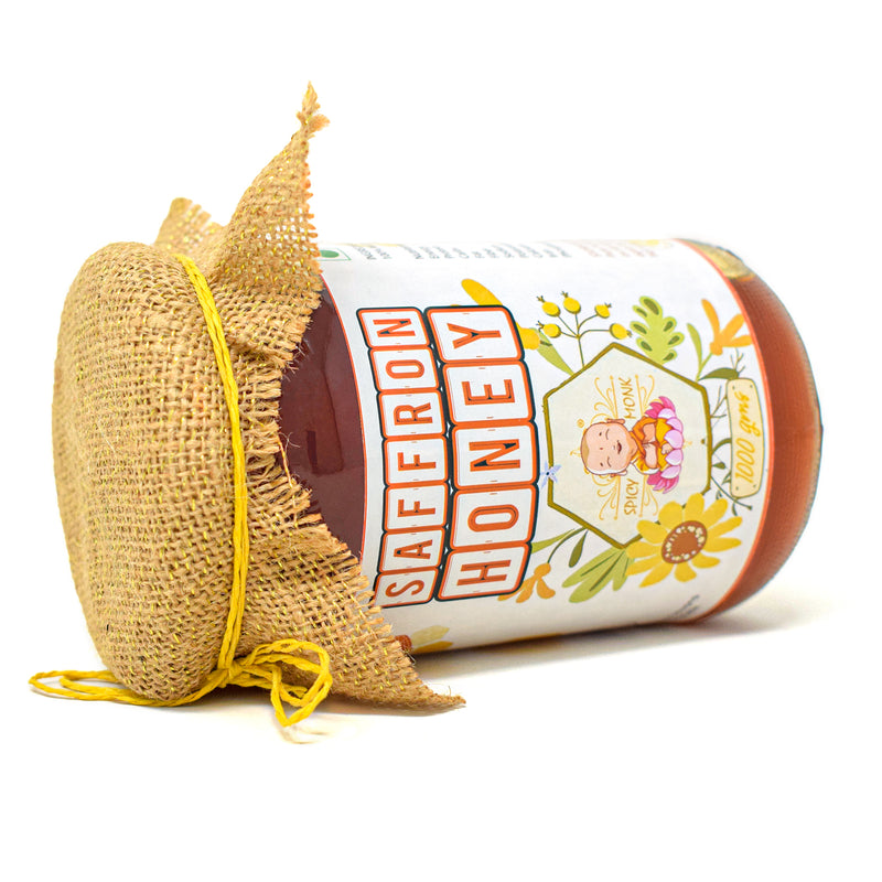 Spicy Monk 100% Pure & Natural Saffron  Honey 1000 gm