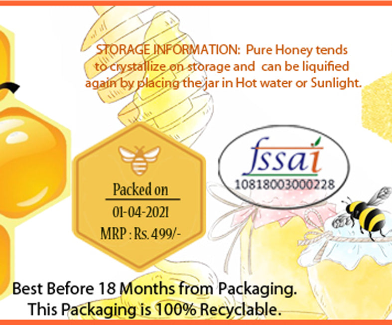 Spicy Monk 100% Pure & Natural Saffron Honey 50 gm