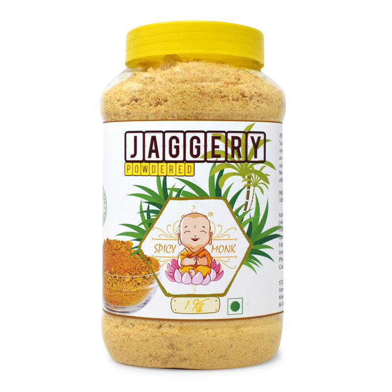 Spicy Monk 100% Natural & Pure Jaggery powder | Gur powder 1000 gm pack