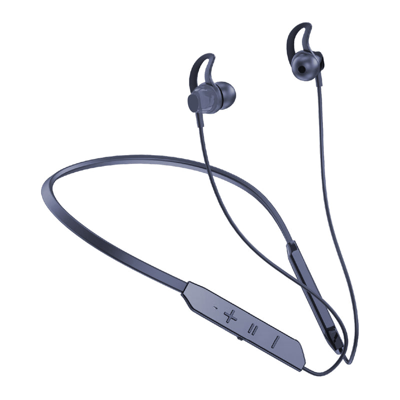 TXOR SLAYER V 1.0, Wireless Neckband Bass+ In-Ear Earphones with Noise Cancellation, 20 Hours Playback Stellar Grey