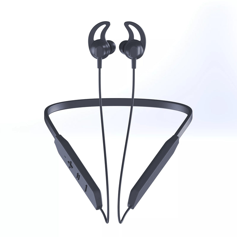TXOR SLAYER V 1.0, Wireless Neckband Bass+ In-Ear Earphones with Noise Cancellation, 20 Hours Playback Stellar Grey