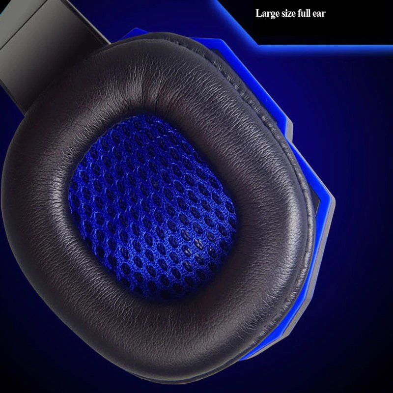 TXOR CORE PC780, Over Ear Wired Gaming Headphones with 40 mm Bass HIT & AIR Cushion Padded Technology, Blue Black Color