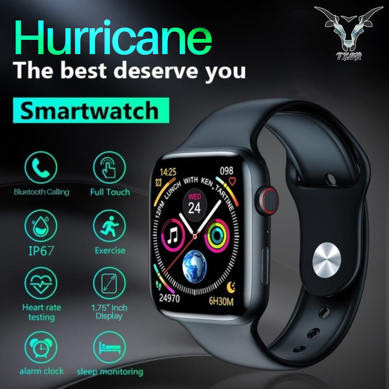 TXOR HURRICANE PLUS, Smart Watch with Bluetooth Calling, ECG Monitor & OLED 1.75" HD Display