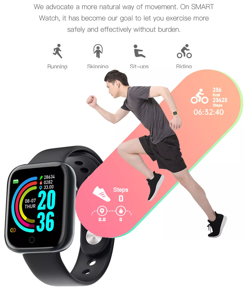 TXOR NEXUS, Smart Watch Fitness Band 35 mm Black Color Touch Screen with BP & SPO2 Monitor