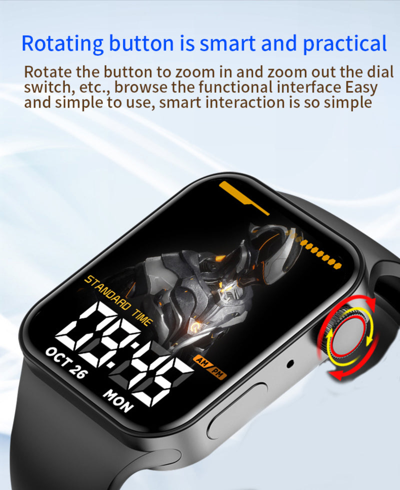 TXOR VERTEX Series 7 T100 PLUS SPO2 & Bluetooth Calling Smartwatch  (Black Strap, Standard)
